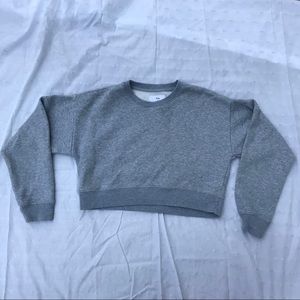 Aritzia TNA Boyfriend Crewneck Cropped
